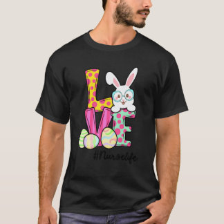 Sjuksköterska Liv Påsk Tomte Kanin Kärlek Påsk Sj T Shirt