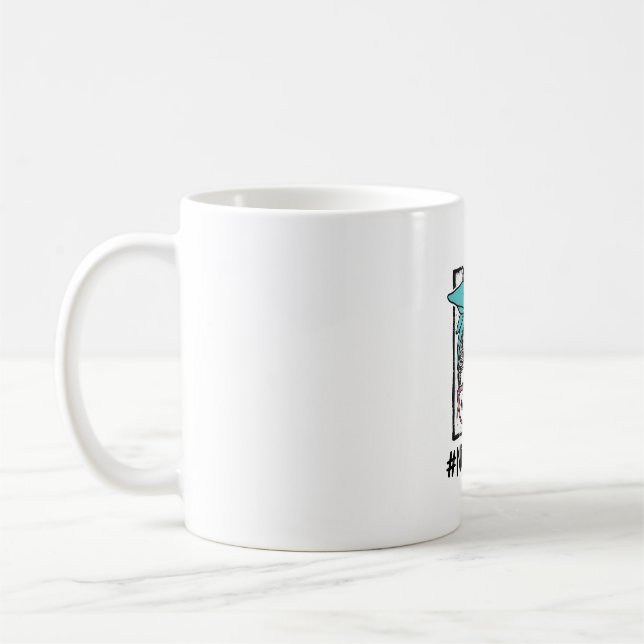 Sjuksköterska Liv Rödis Båge Vektor Design_1 Kaffemugg (Vänster)