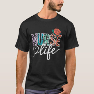 Sjuksköterska Liv #sjuksköterskeliv Djurtryck Sjuk T Shirt