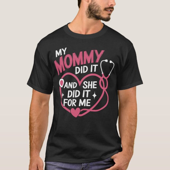 Sjuksköterska Mamma Student min Mamma gjorde det o T Shirt (Framsida)