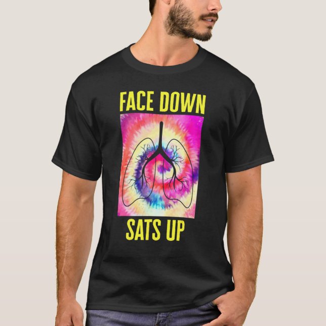 Sjuksköterska med Ansikte-Blommigt, havs- och havs T Shirt (Framsida)