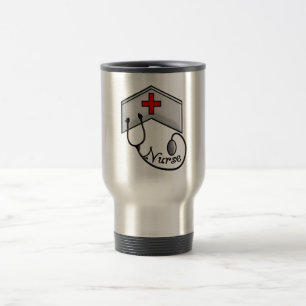 Sjuksköterska med det PRÄGLADE LOCKET & Resemugg