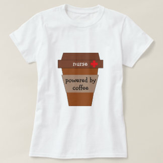 Sjuksköterska med kaffe t shirt