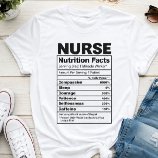 Sjuksköterska Nutrition Fakta – Roligt Sjuksköters T Shirt