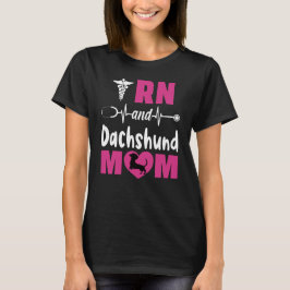 Sjuksköterska och Dachshund-Mamma T Shirt