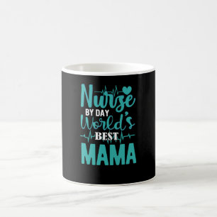 Sjuksköterska på dagens världens bästa mamma- sjuk kaffemugg