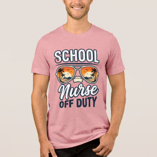 Sjuksköterska på skolan ledig vintage solglasögon  t shirt