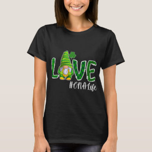 Sjuksköterska på St. Patricks Day CNA Life Auktori T Shirt