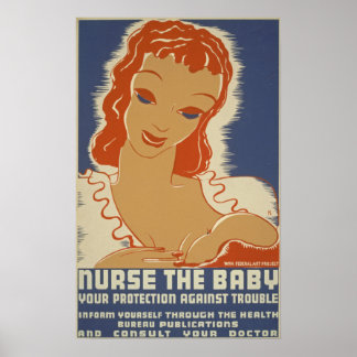 Sjuksköterska på WPA-Poster i Baby Poster