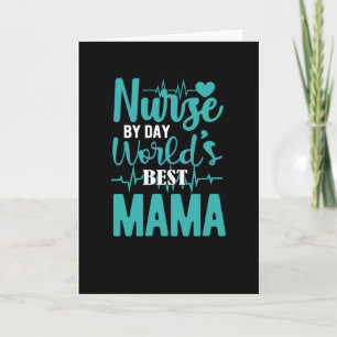 Sjuksköterska per dag världar bästa mamma- sjukskö kort