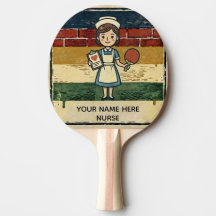 Sjuksköterska Present Anpassad Ping Pong-paddle, N