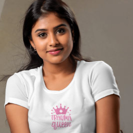 sjuksköterska present rosa minimalistisk drottning t shirt