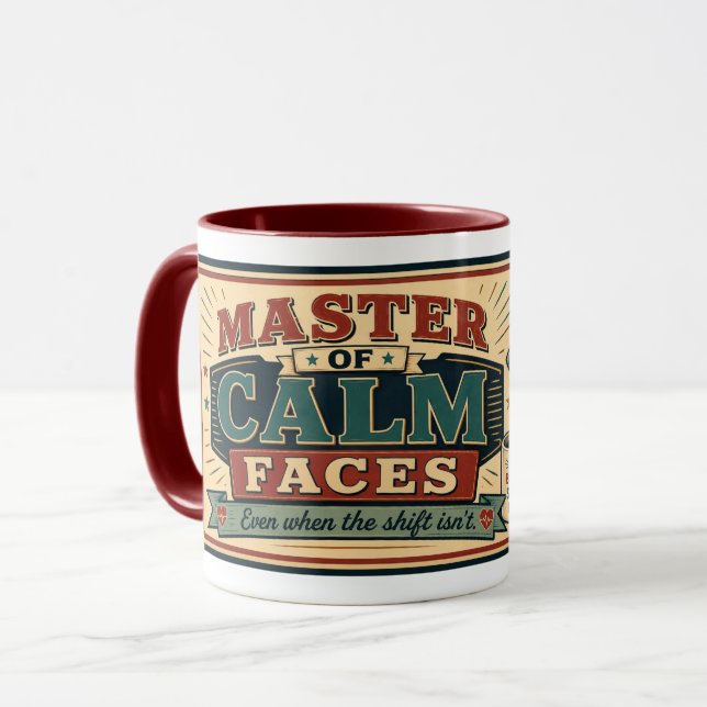 Sjuksköterska presentmugg – Vintage Sjuksköterska  Mugg (Framsida vänster)