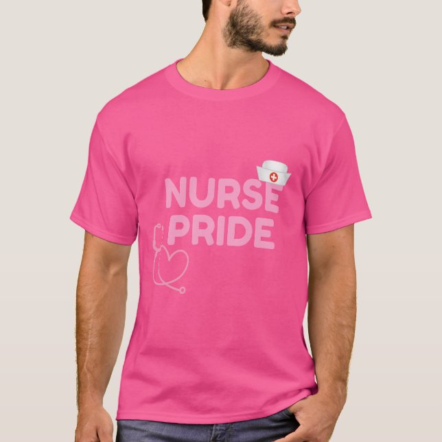 Sjuksköterska Pride – Ära, Styrka T Shirt (Framsida)