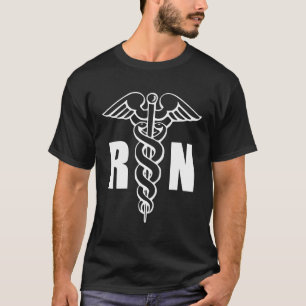 Sjuksköterska Rn Caduceus Medical Symbol Nursing B T Shirt