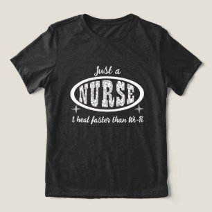 Sjuksköterska-roligt uttryck t shirt