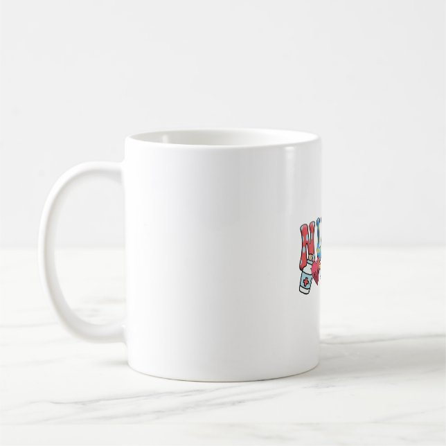 Sjuksköterska - School Nurse Gift - Funny Nurse Kaffemugg (Vänster)