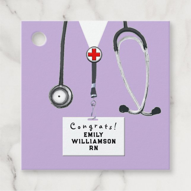 Sjuksköterska Sjuksköterskeutbildning Examen Gåvor Etiketter (Framsida)