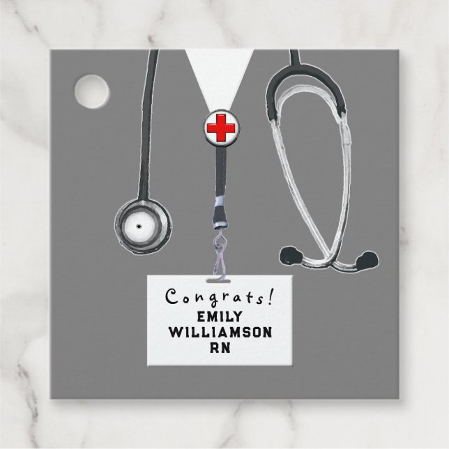 Sjuksköterska Sjuksköterskeutbildning Examen Gåvor Etiketter (Framsida)