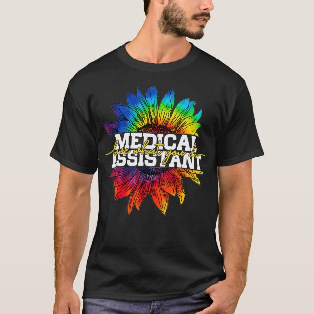Sjuksköterska solrostiedye Classic  T Shirt (Framsida)