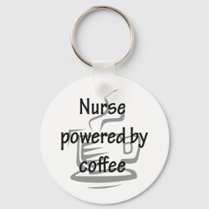 SJUKSKÖTERSKA SOM DRIVAS AV KAFFE NYCKELRING