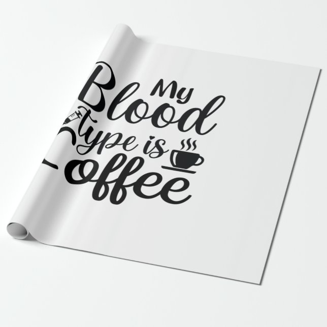 Sjuksköterska som ger mitt blod är kaffe presentpapper (Utrullad)