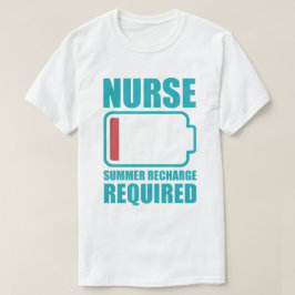 Sjuksköterska sommarladdning krävs rolig t shirt