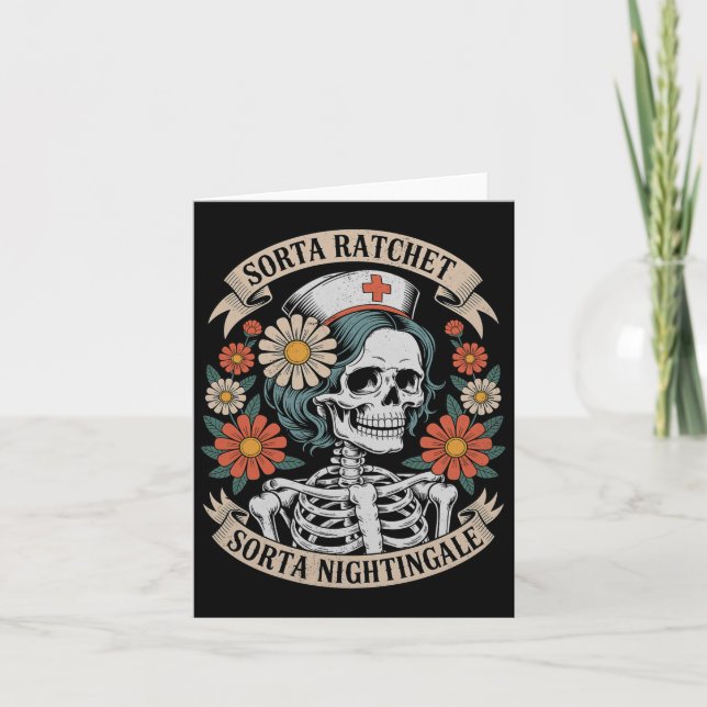 Sjuksköterska Sortera Ratchet Sortera Nightingale  Kort (Framsida)