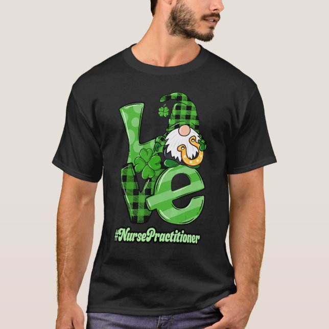 Sjuksköterska St Patrick S-dagsdesign T Shirt (Framsida)