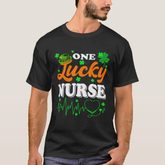 Sjuksköterska St Patricks Day En Lucky Nurse Shamr T Shirt