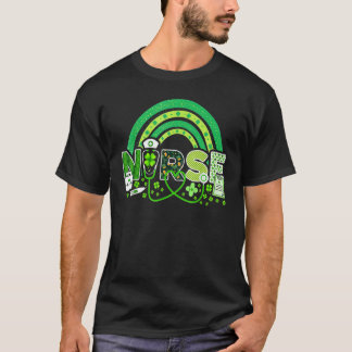 Sjuksköterska St Patrick's Day Lucky Sjuksköterska T Shirt