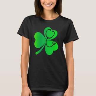 Sjuksköterska St Patricks Day Shamrock Lucky Steto T Shirt