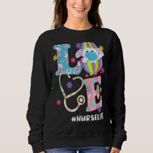Sjuksköterska Stethoscope SCrub Life Nurse Bunny P T Shirt