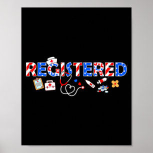 Sjuksköterska stetoskop minnesdag 4 juli poster