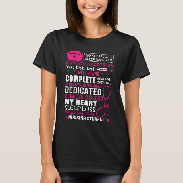 Sjuksköterska - Student T Shirt (Framsida)
