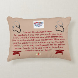 Sjuksköterska studentenbön prydnadskudde