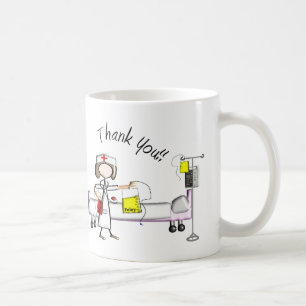 Sjuksköterska"tack" gåvor kaffemugg