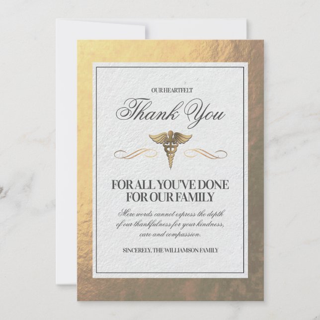 sjuksköterska - tackkort tack kort (Framsida)