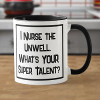 Sjuksköterska Toppen Talent. Två tonkaffe Mugg