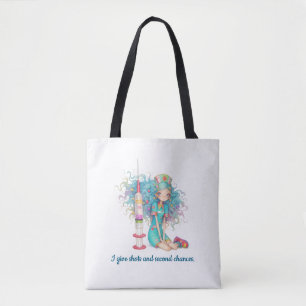 Sjuksköterska Totebag. Jag ger injektioner och and Tygkasse