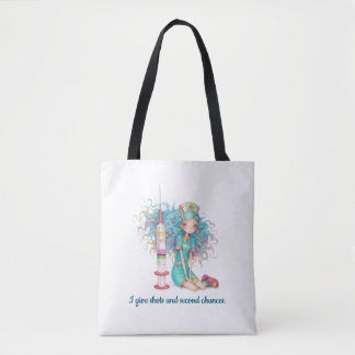 Sjuksköterska Totebag. Jag ger injektioner och and Tygkasse