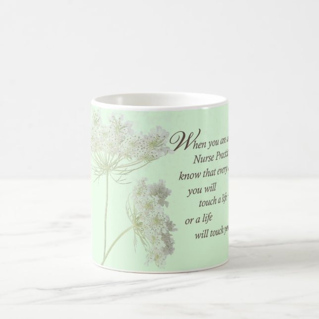 Sjuksköterska Touch Lives Wildblomma Kaffemugg (Center)