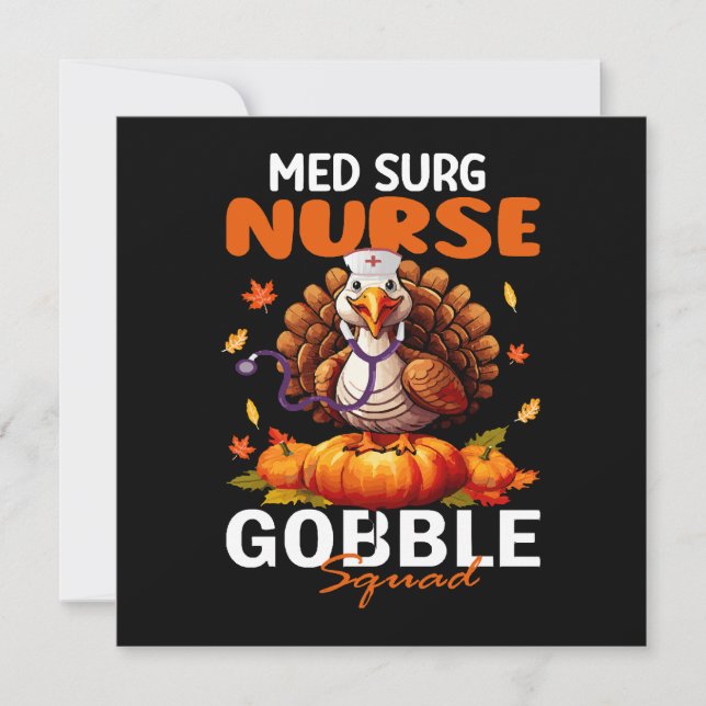 Sjuksköterska Turkiet Matchande MED KIR Gobble Squ (Framsida)