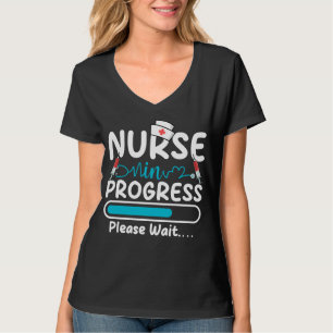 Sjuksköterska under utbildning V-ringad damtröja T Shirt