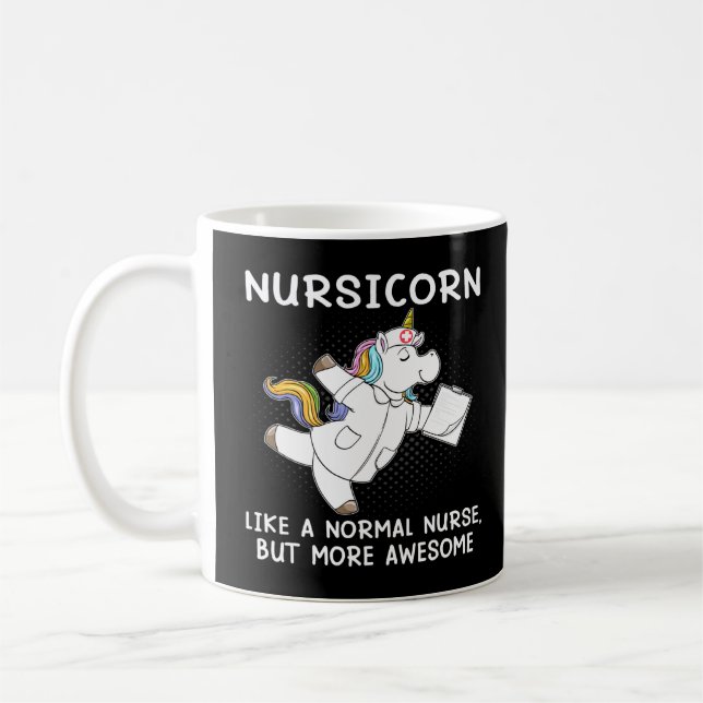 Sjuksköterska Unicorn Nursicorn Kaffemugg (Vänster)
