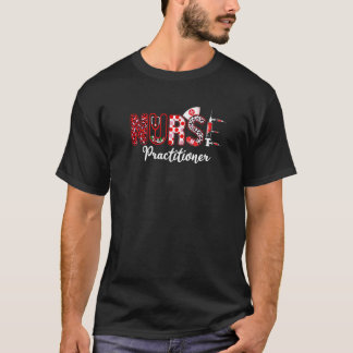 Sjuksköterska utövare Stetoskop Leopardtryck Sjuks T Shirt