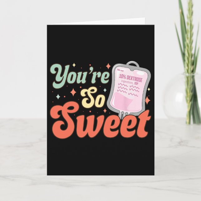 Sjuksköterska Valentine Du är så söt  Kort (Framsida)