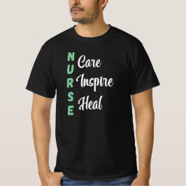 Sjuksköterska Vård Inspirera Läka T Shirt