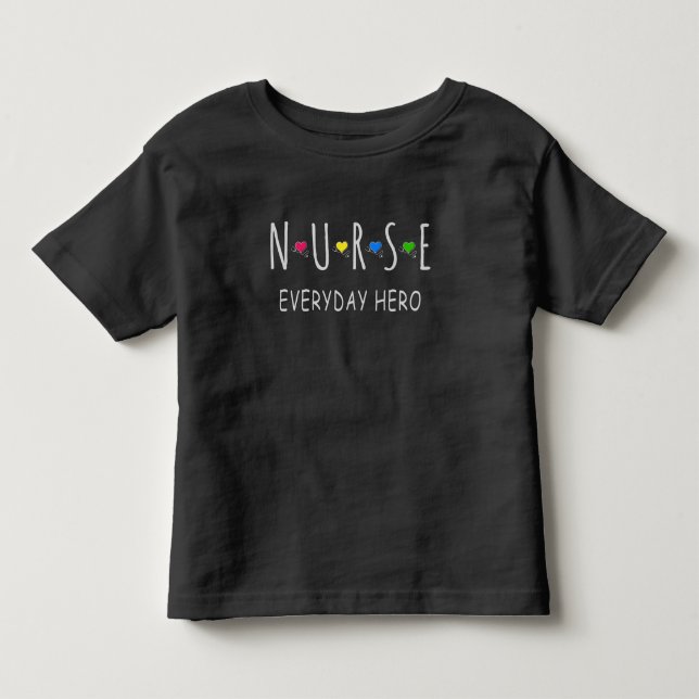 Sjuksköterska Varje Dags Hjälte T Shirt (Framsida)