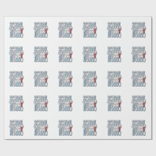 Sjuksköterska Vintage blommig typsnittskjorta Desi Presentpapper